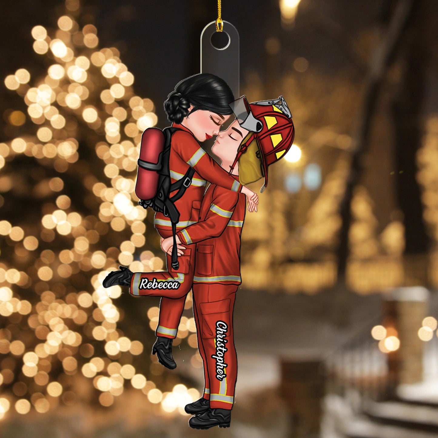 Couple Christmas Gift Uniform Ornament - Personalized Acrylic