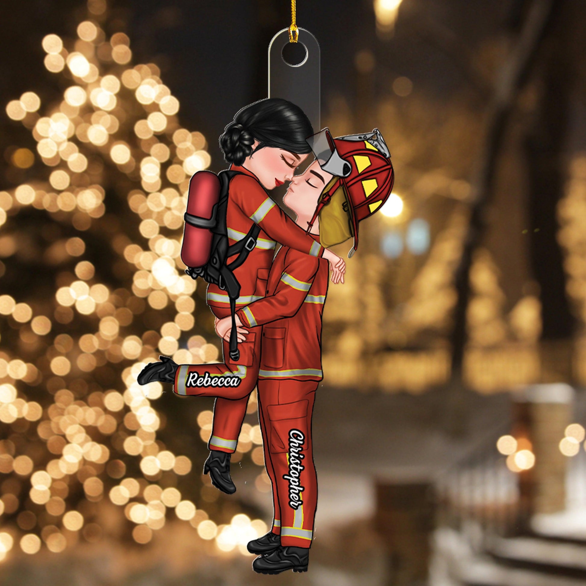 Couple Christmas Gift Uniform Ornament - Personalized Acrylic