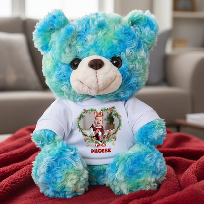 Merry Christmas - Teddy Bear With Personalized Photo Shirt