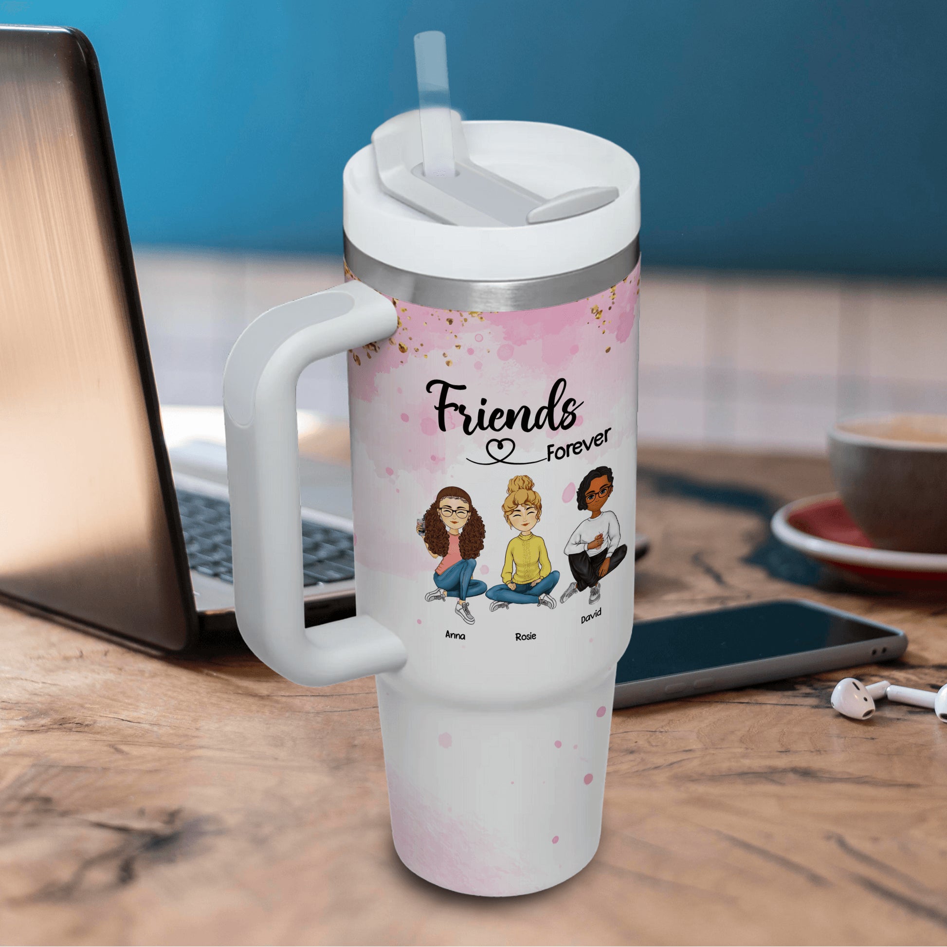 Sisters Forever - Personalized Custom Tumbler Gift For Her/Friends