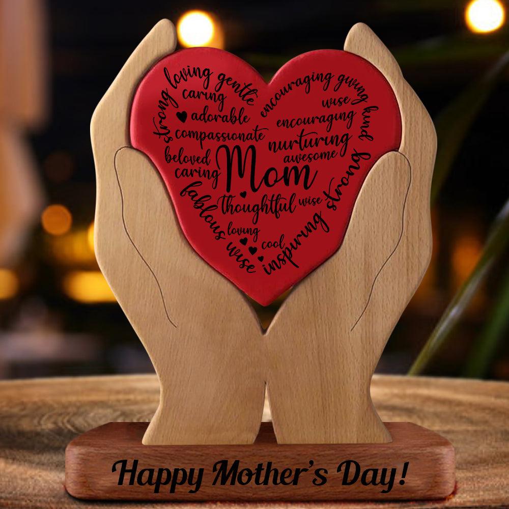 DIY Empty Wooden Carvings - Non Custom Puzzle Wooden Family Gift