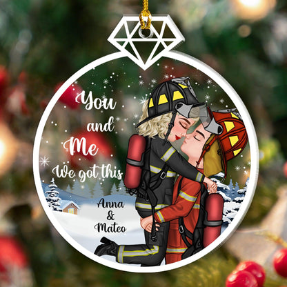 Our First Christmas Together - Personalized Acrylic Ornament Gift