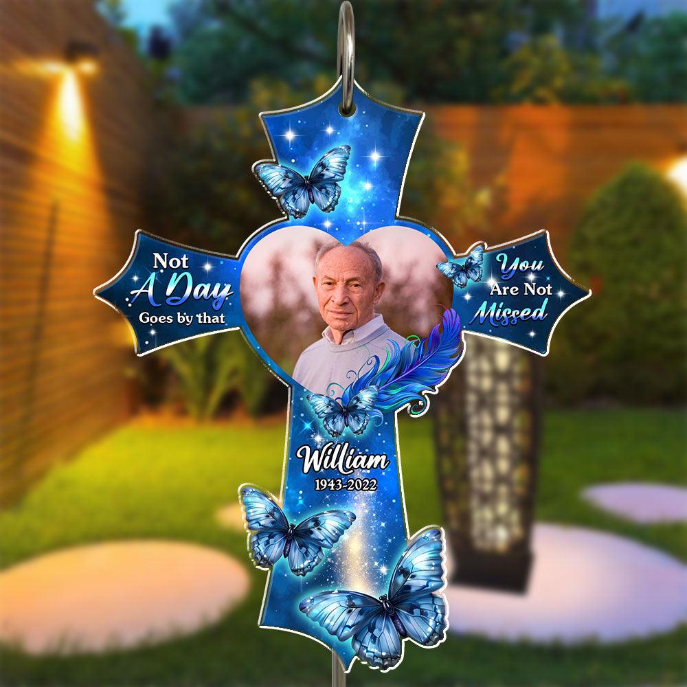 Not A Day Goes By - Personalized Acrylic Garden Slate