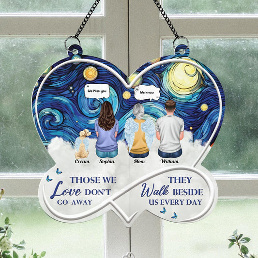 They Walk Beside Us Acrylic - Personalized Window Hanging Acrylic