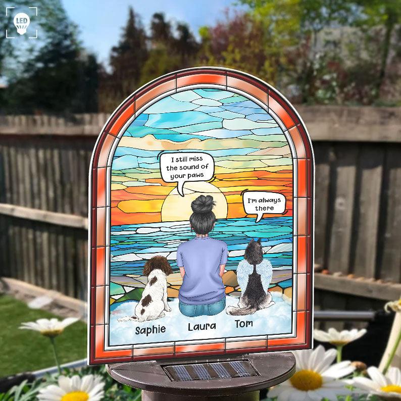 Loss of Pet - I Miss You - Personalized Photo Solar Light