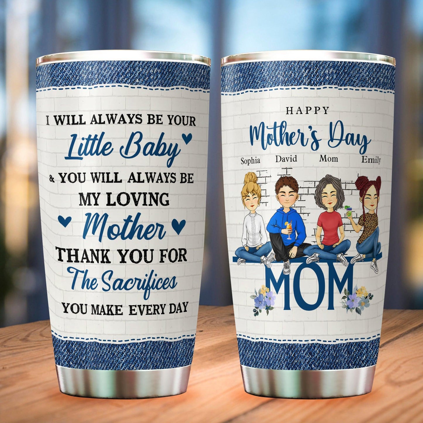 Always Be Little Baby Tumbler - Personalized Custom Tumbler