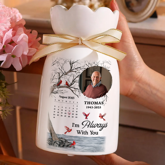 My Heart Changed Forever Flower Pot - Personalized Custom Home Decor Flower Vase