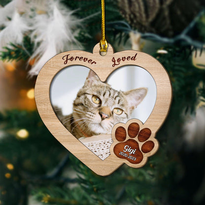 My Angel Has Paws Gift - Personalized Custom Shape Wooden Ornament