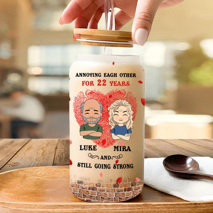 Annoying Each Other Since Glass Bottle - Personalized Glass Bottle