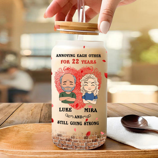 Annoying Each Other Since Glass Bottle - Personalized Glass Bottle
