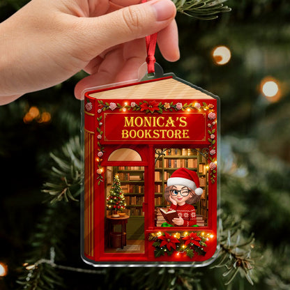 Magic Bookstore - Personalized Custom Acrylic Ornament