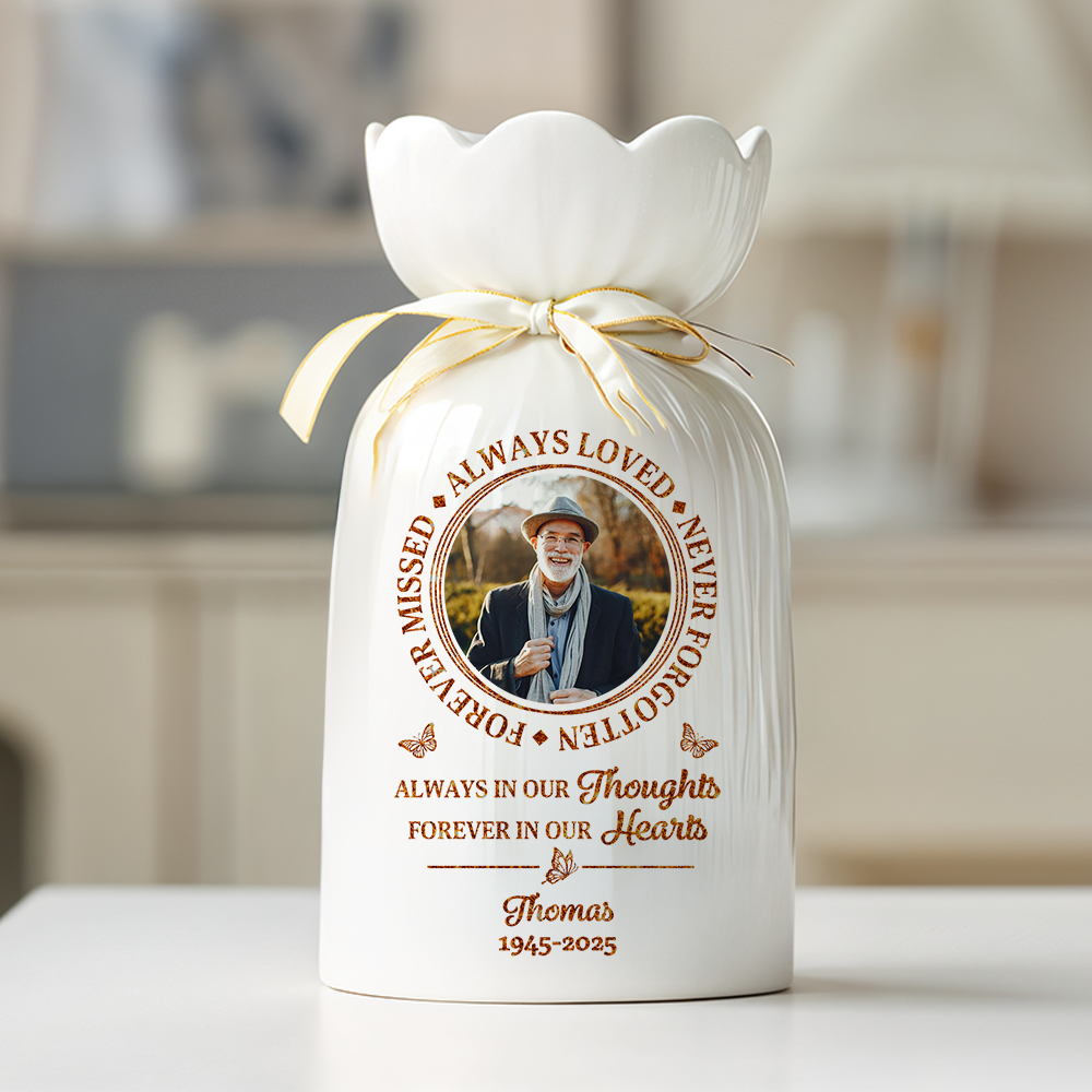 Your Wings Were Ready - Flower Pot Personalized Custom Home Decor Flower Vase