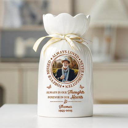 Your Wings Were Ready - Flower Pot Personalized Custom Home Decor Flower Vase