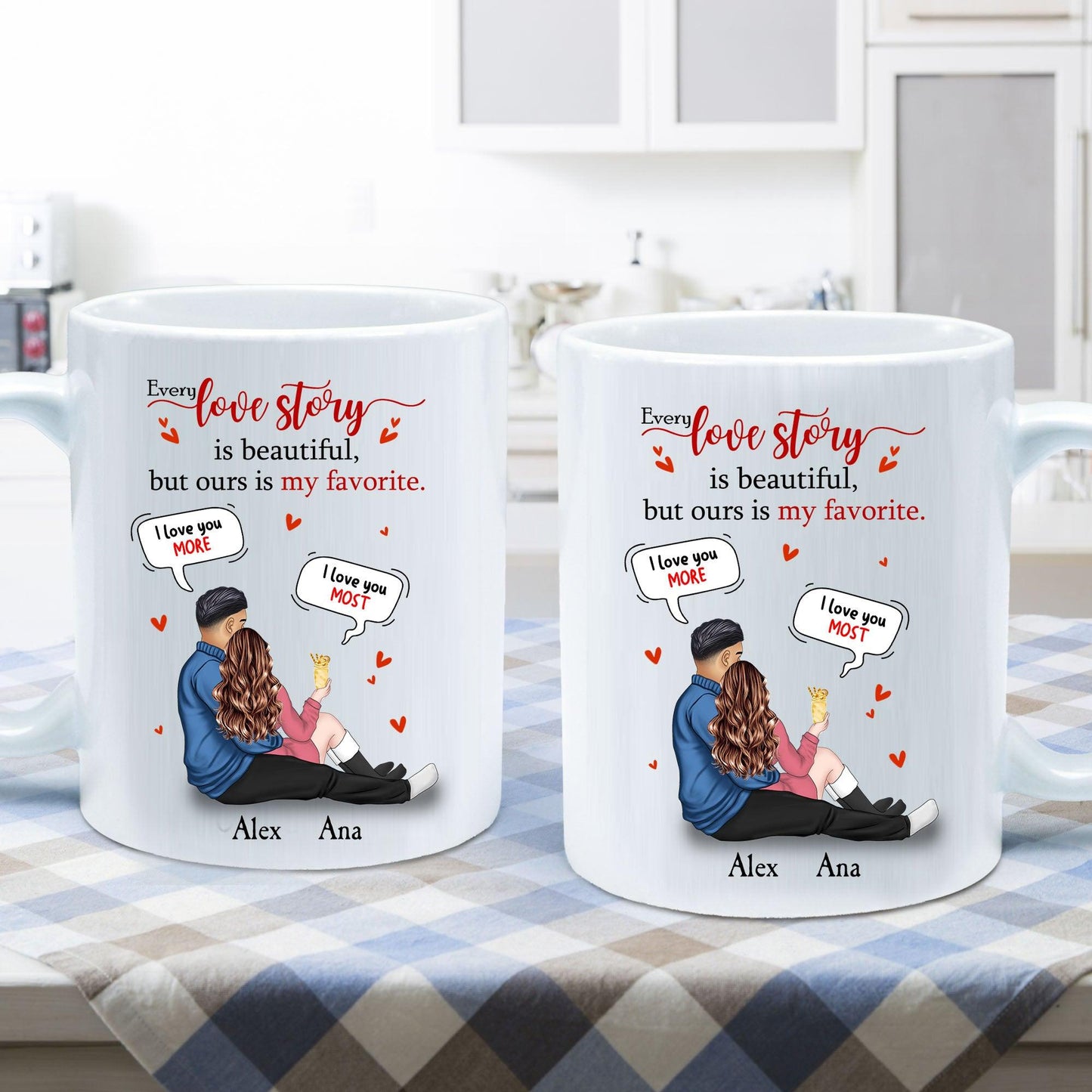 Our Love Story Valentine's Mug - Custom Mugs Gift for Her
