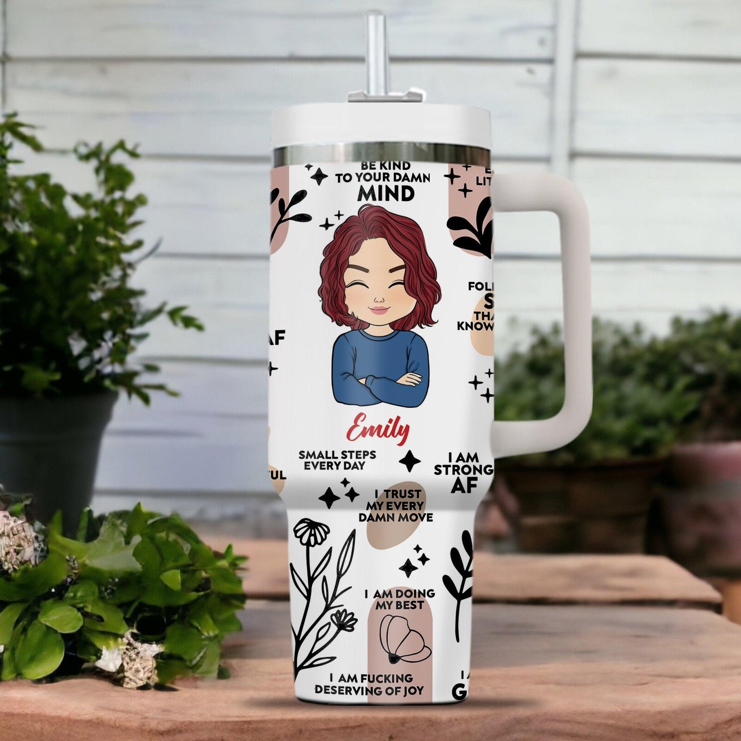 Personalized Be Kind To Your Mind Tumbler - Gift For Him and Her