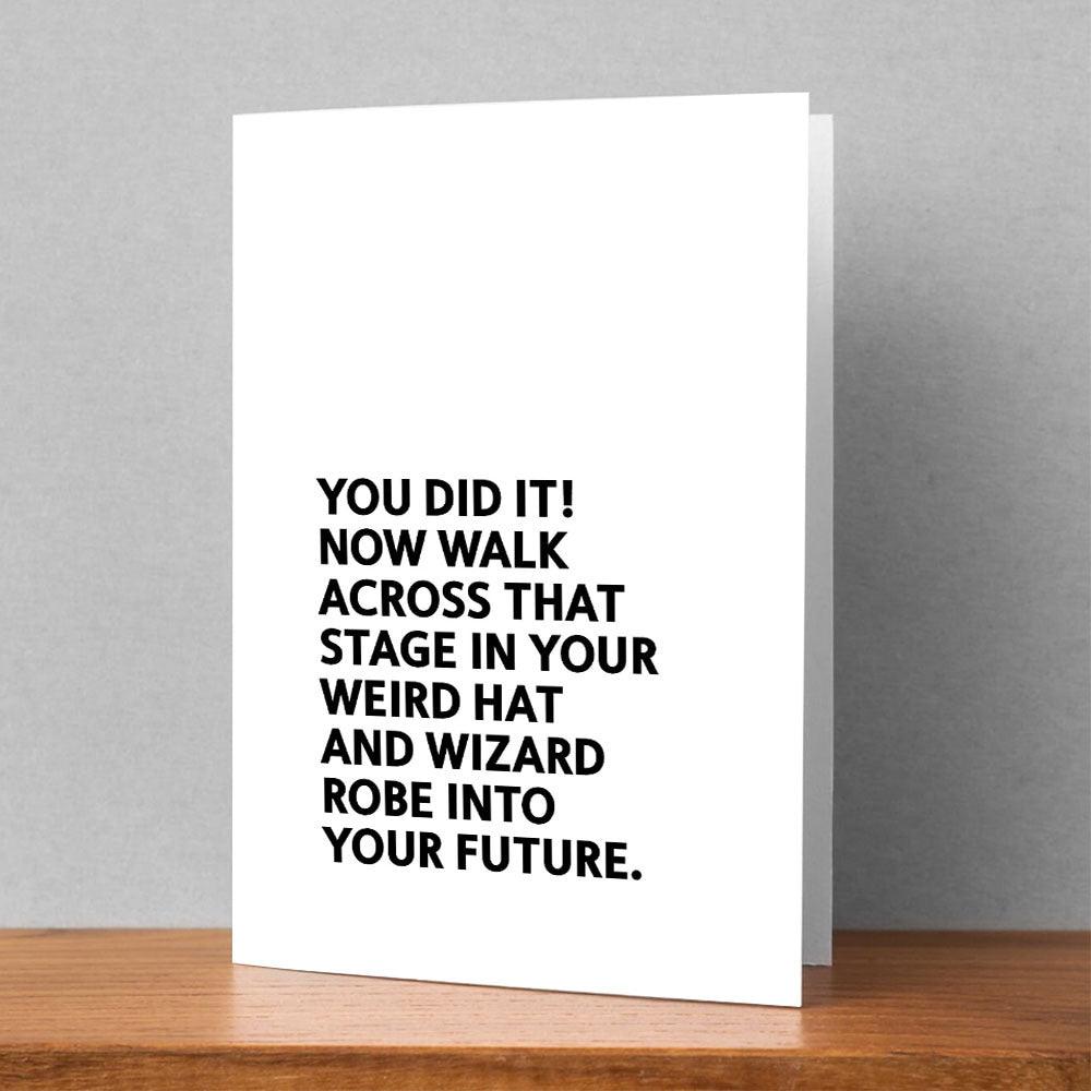 Non-custom You Did It Proud Card - Personalized Greeting Card
