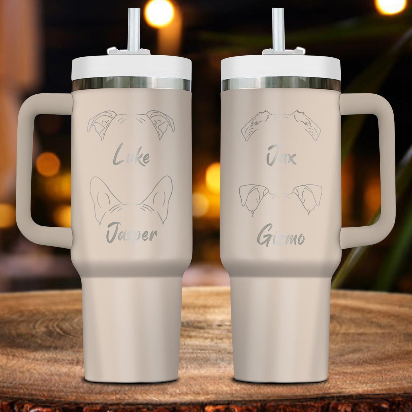 Dog Lovers Tumbler - Personalized Custom Tumbler For Him/Her Gift