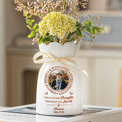 Your Wings Were Ready - Flower Pot Personalized Custom Home Decor Flower Vase