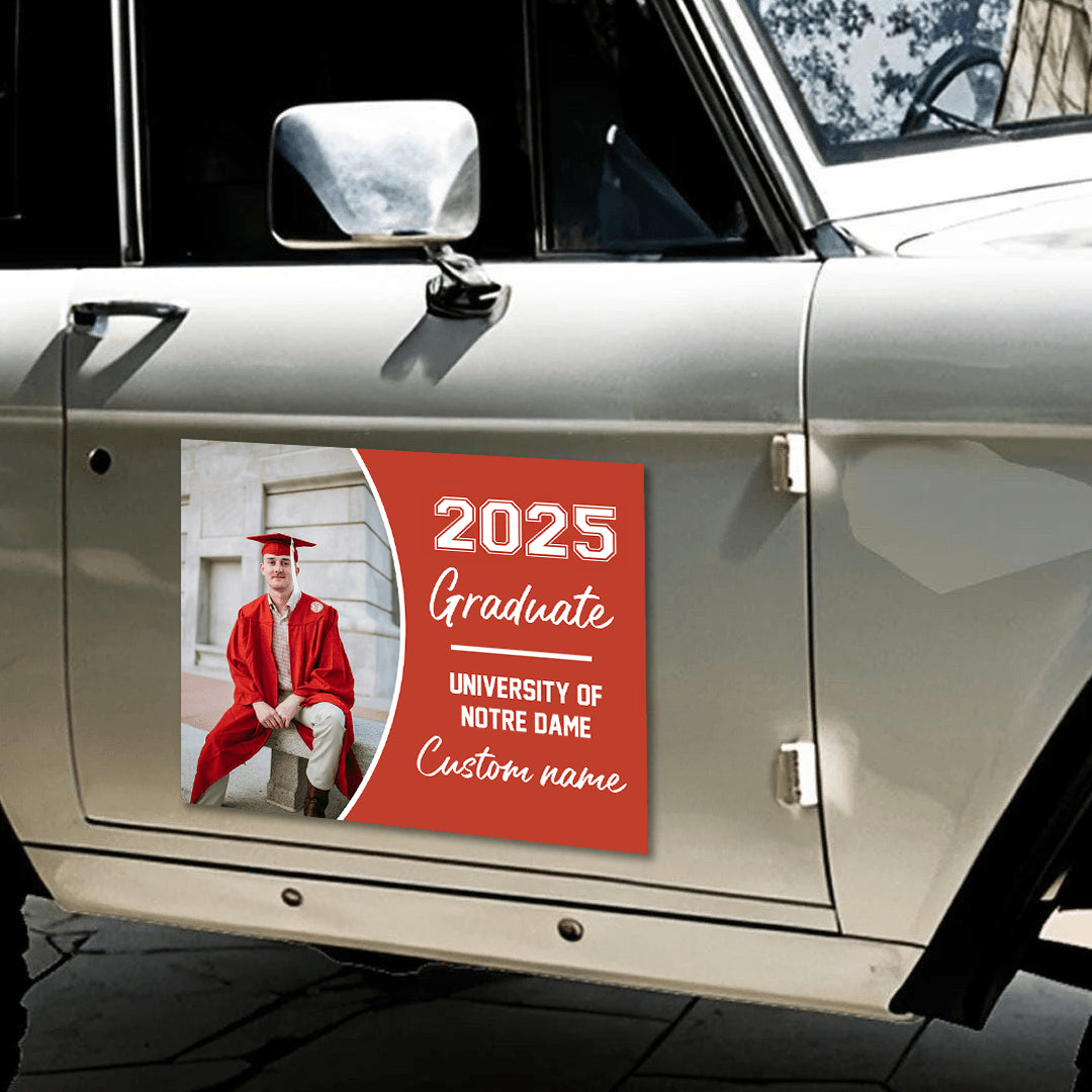 Custom Class Of 2025 Personalized Graduation Magnet - Personalized Car Magnet
