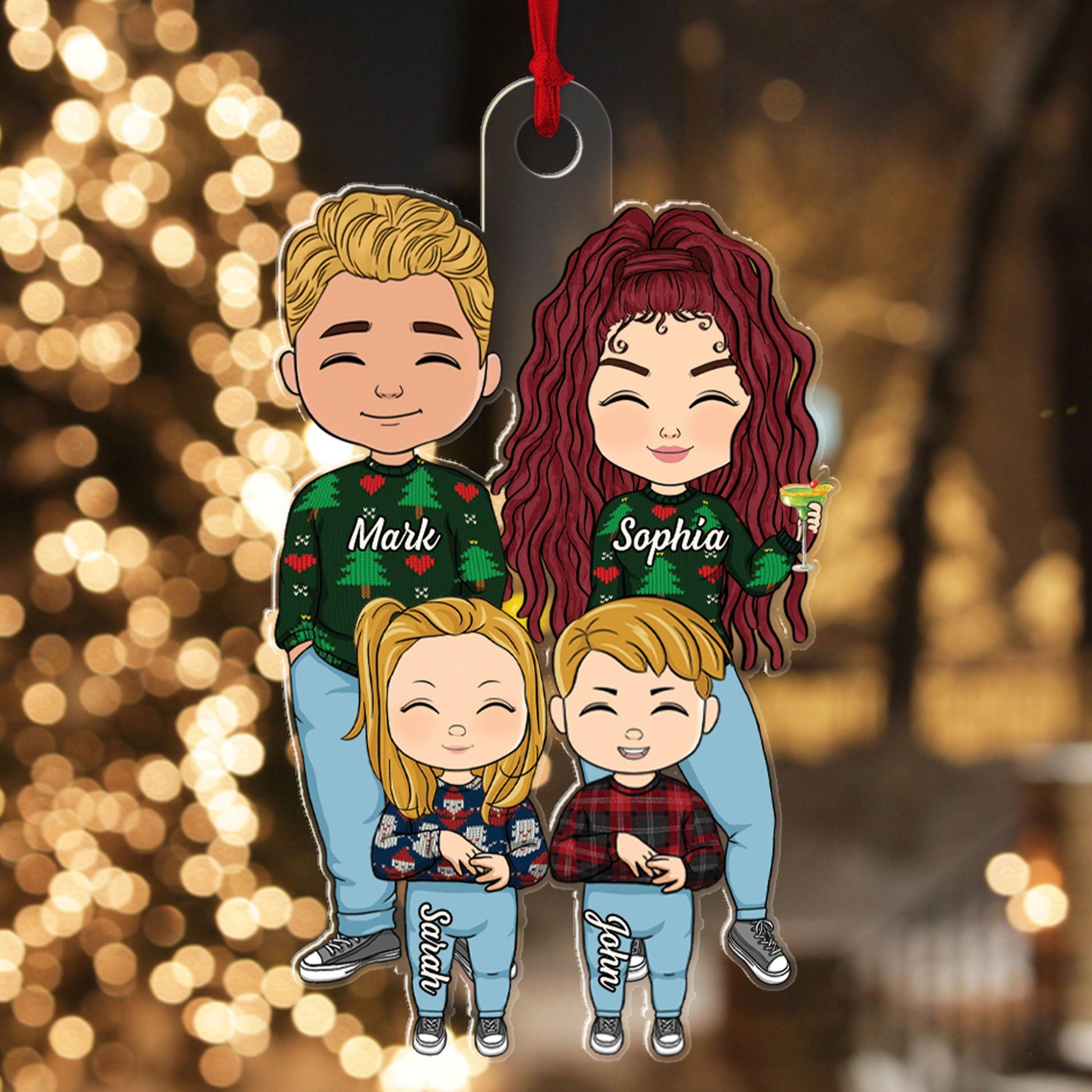 Christmas Gifts for Couple - Personalized Acrylic Ornament