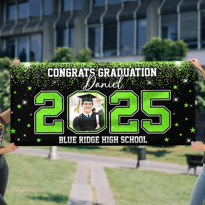 Class Of 2025 Custom Photo - Graduation Banner - Unique Graduation Gift - Door Banner