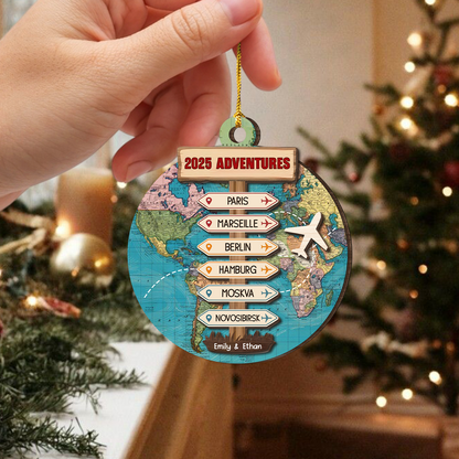 2025 Adventure Wood Ornament - Wood Ornament 2 Layered