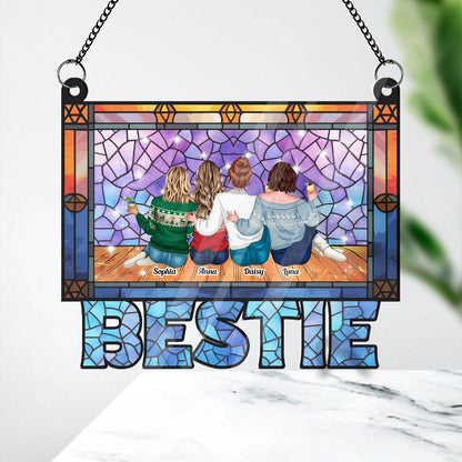 Bestie Era Hanging Acrylic - Personalized Window Decor