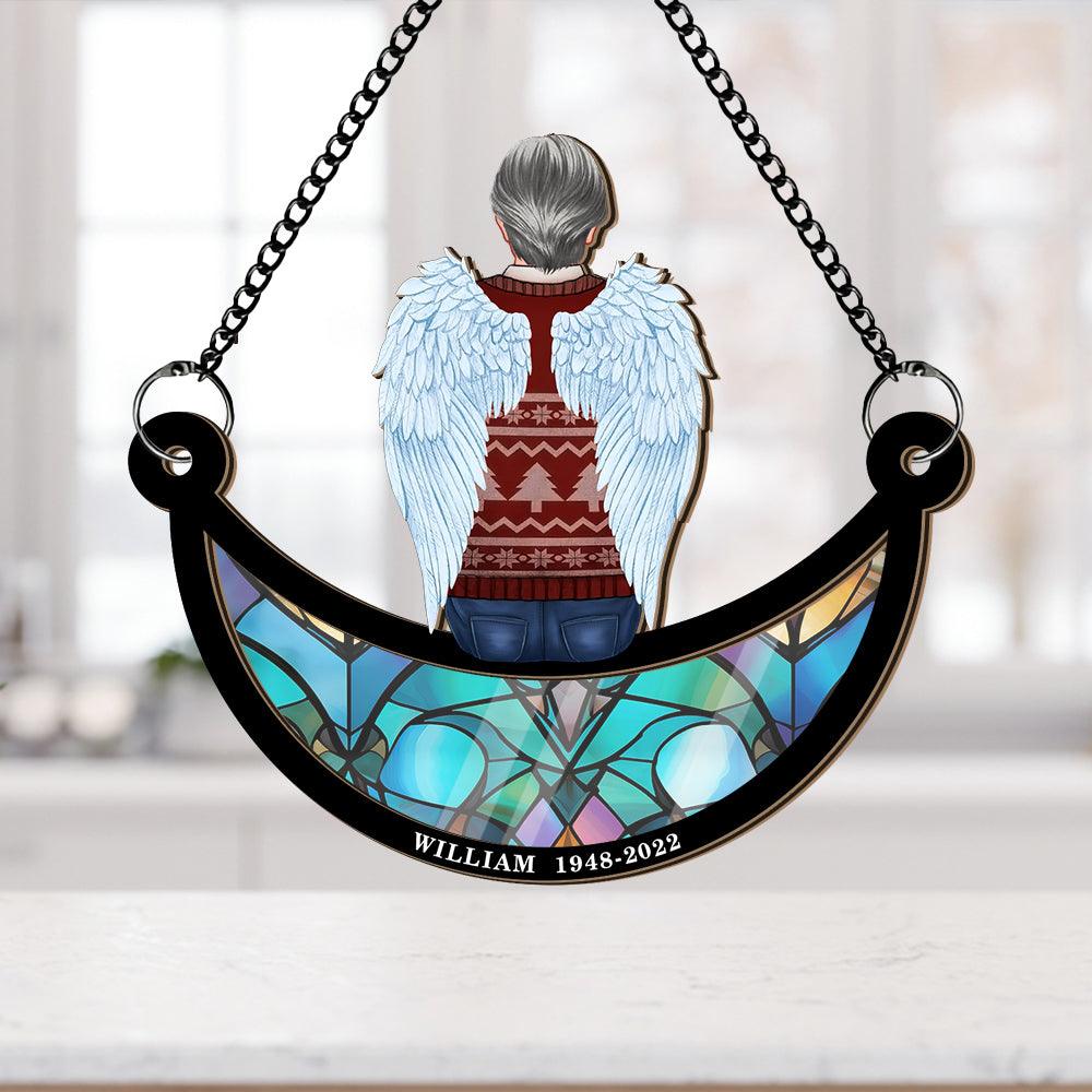 I Miss You - Personalized Window Hanging Suncatcher Ornament Memorial