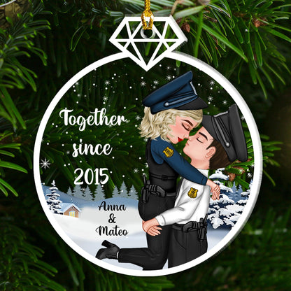 Our First Christmas Together - Personalized Acrylic Ornament Gift