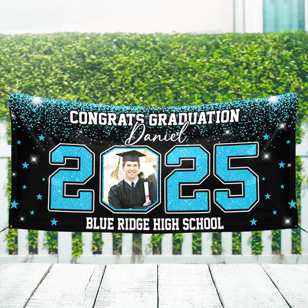 Class Of 2025 Custom Photo - Graduation Banner - Unique Graduation Gift - Door Banner