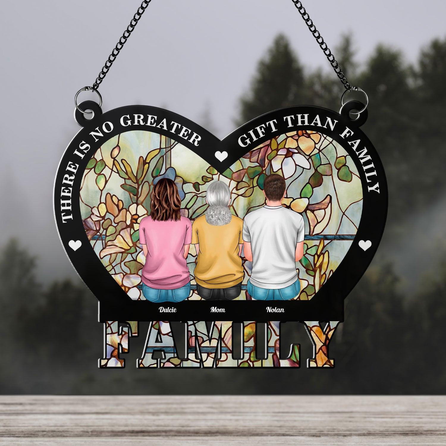 No Greater Gift Than Family - Personalized Hanging Acrylic