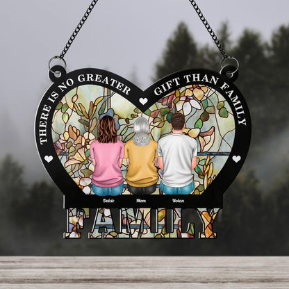 No Greater Gift Than Family - Personalized Hanging Acrylic