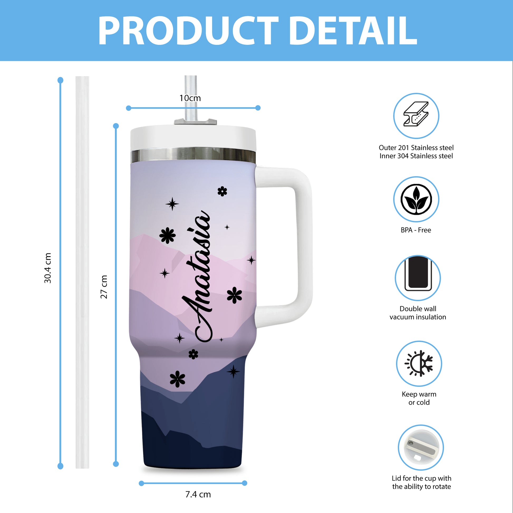 To Your Family You Are The World Tumbler - Personalized Custom Tumbler