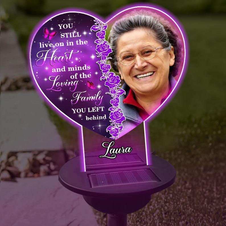The Memory Becomes A Treasure - Personalized Photo Solar Light