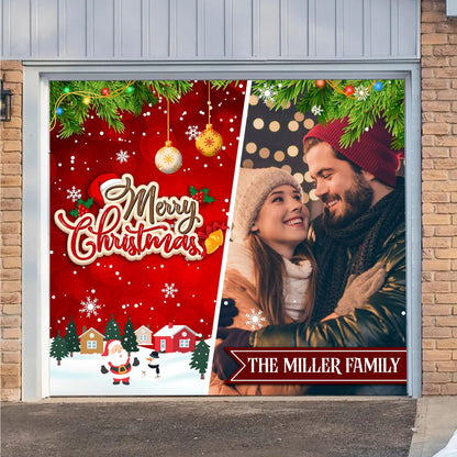 Merry Christmas Garage Door Decorations - Holiday Banner