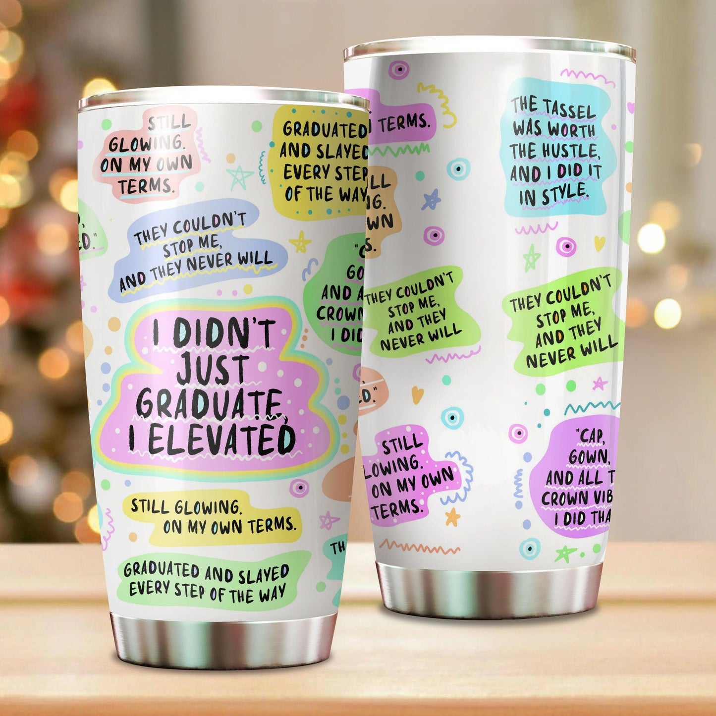 2025 Grad Tumbler - Class of 2025 Note For You Gift Him and Her