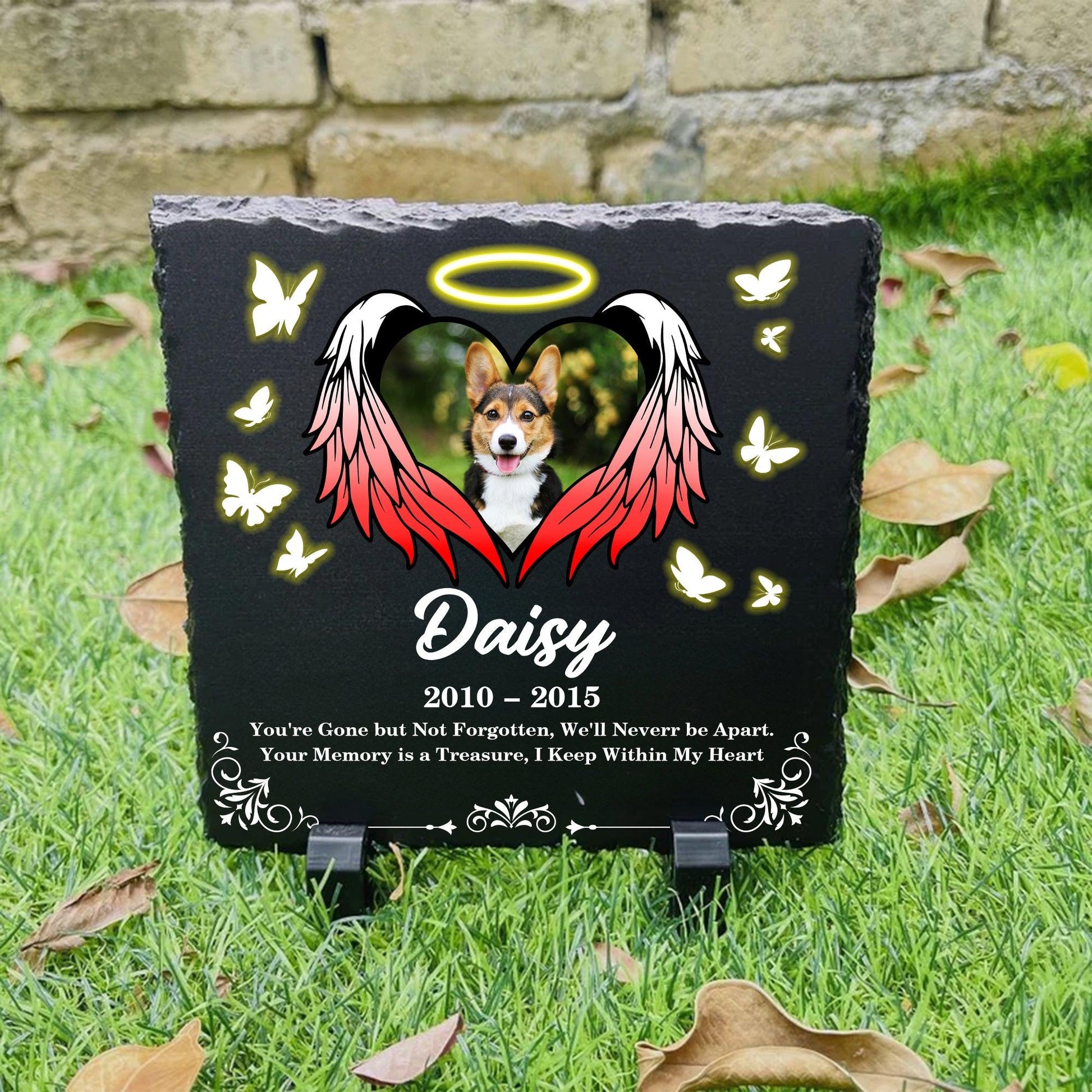 Custom Pet Memorial Stone - Personalized Garden Marker