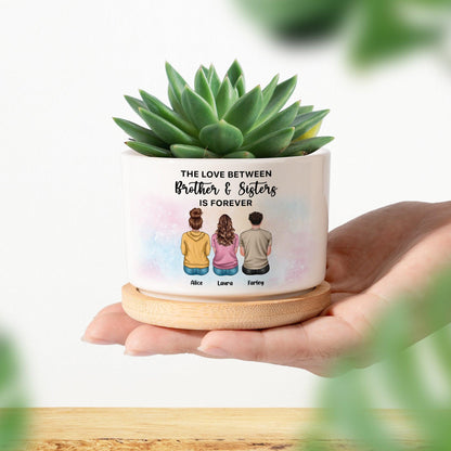 Brothers And Sister Plan Pot - Personalized Custom Plan Pot Gifts