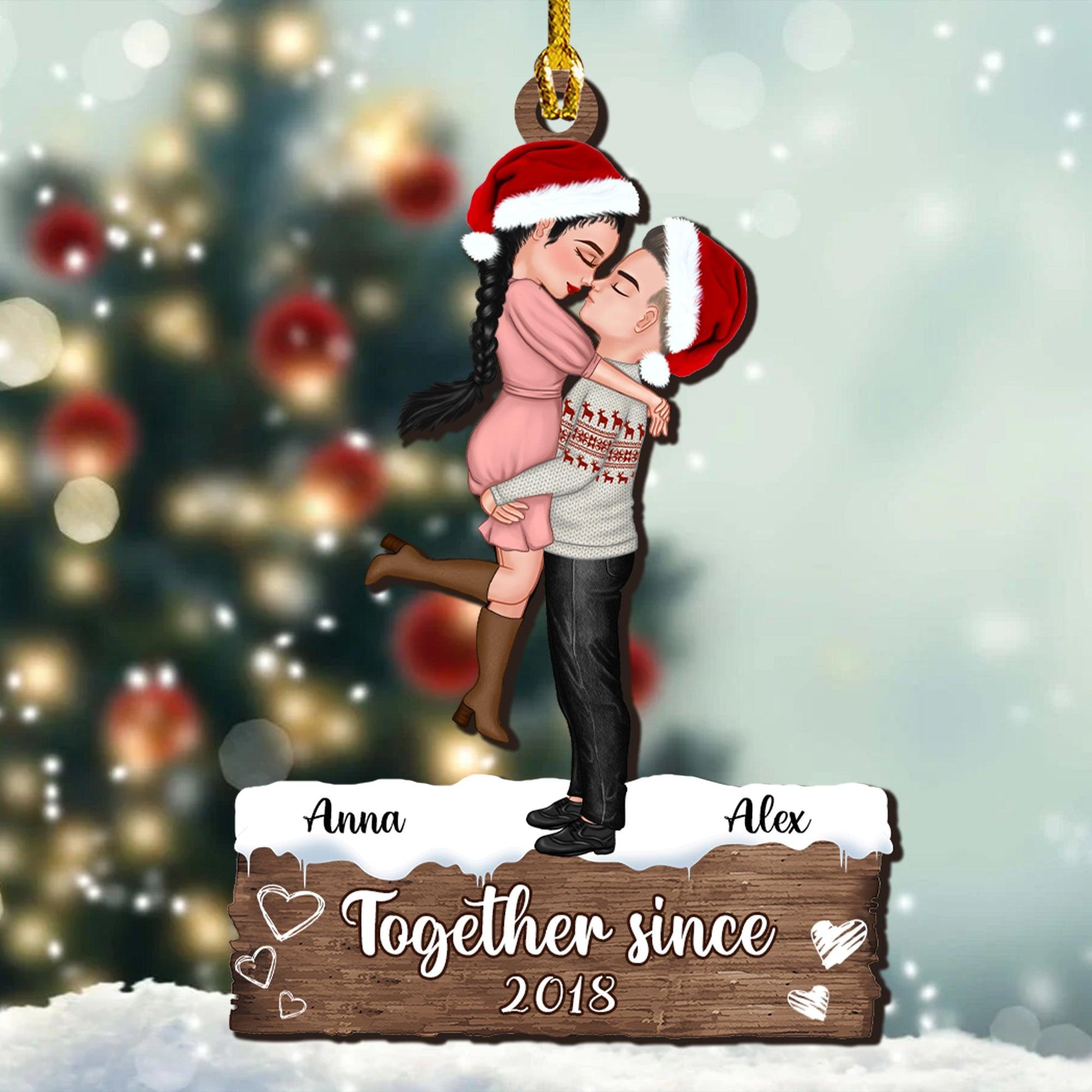 You And Me We Got This - Custom Shape Wood Ornament