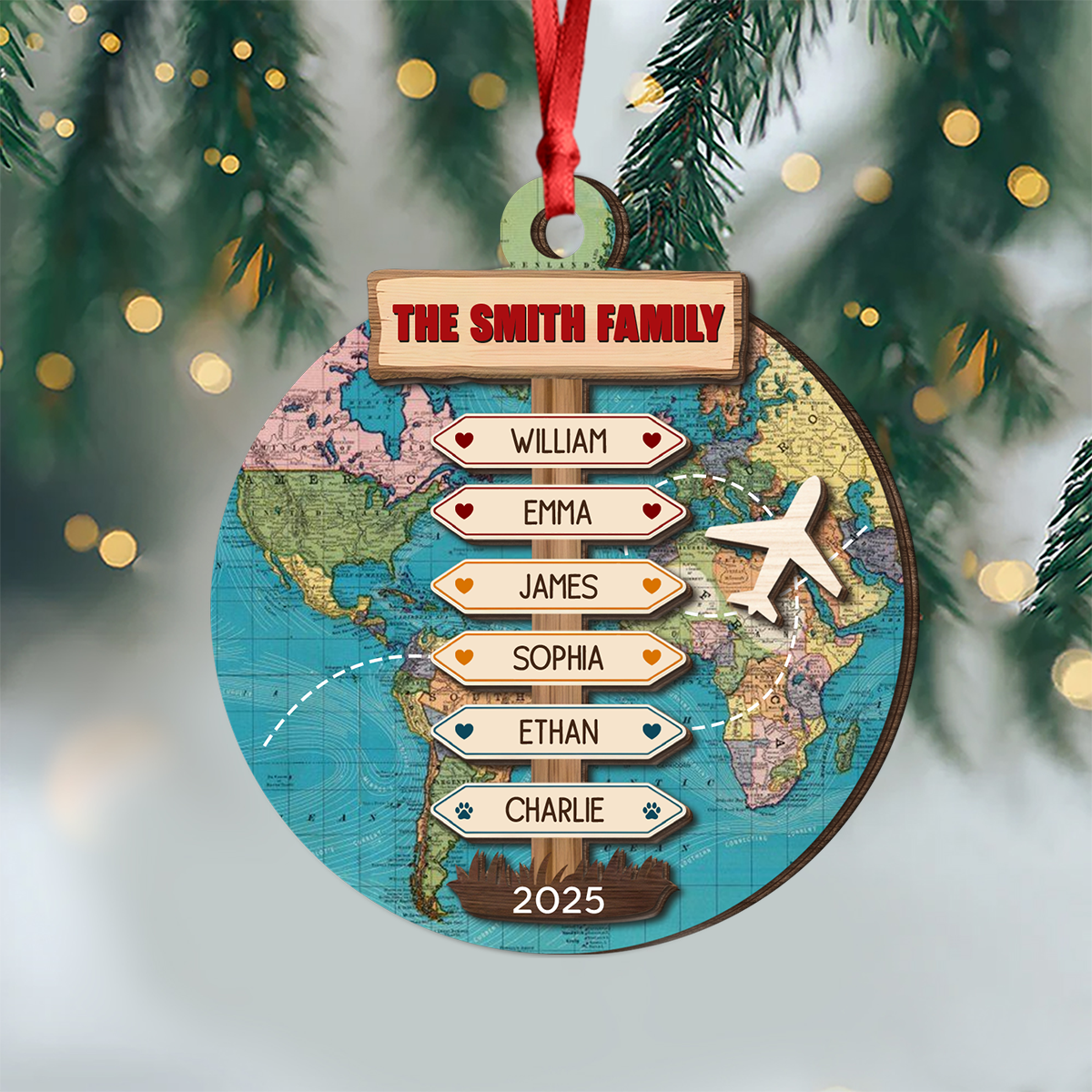 2025 Adventure Wood Ornament - Wood Ornament 2 Layered
