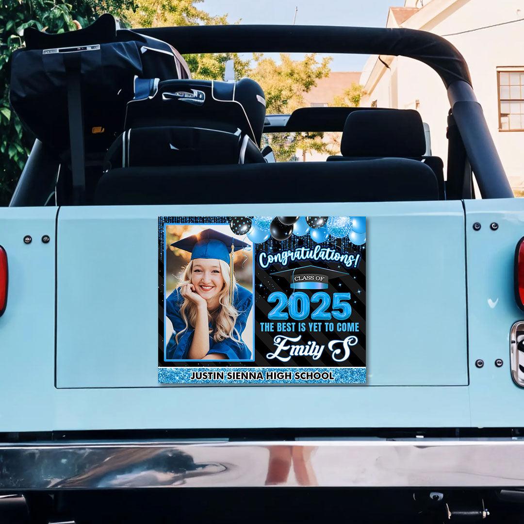 Bubble Custom Class Of 2025 Personalized Graduation Magnet - Personalized Car Magnet