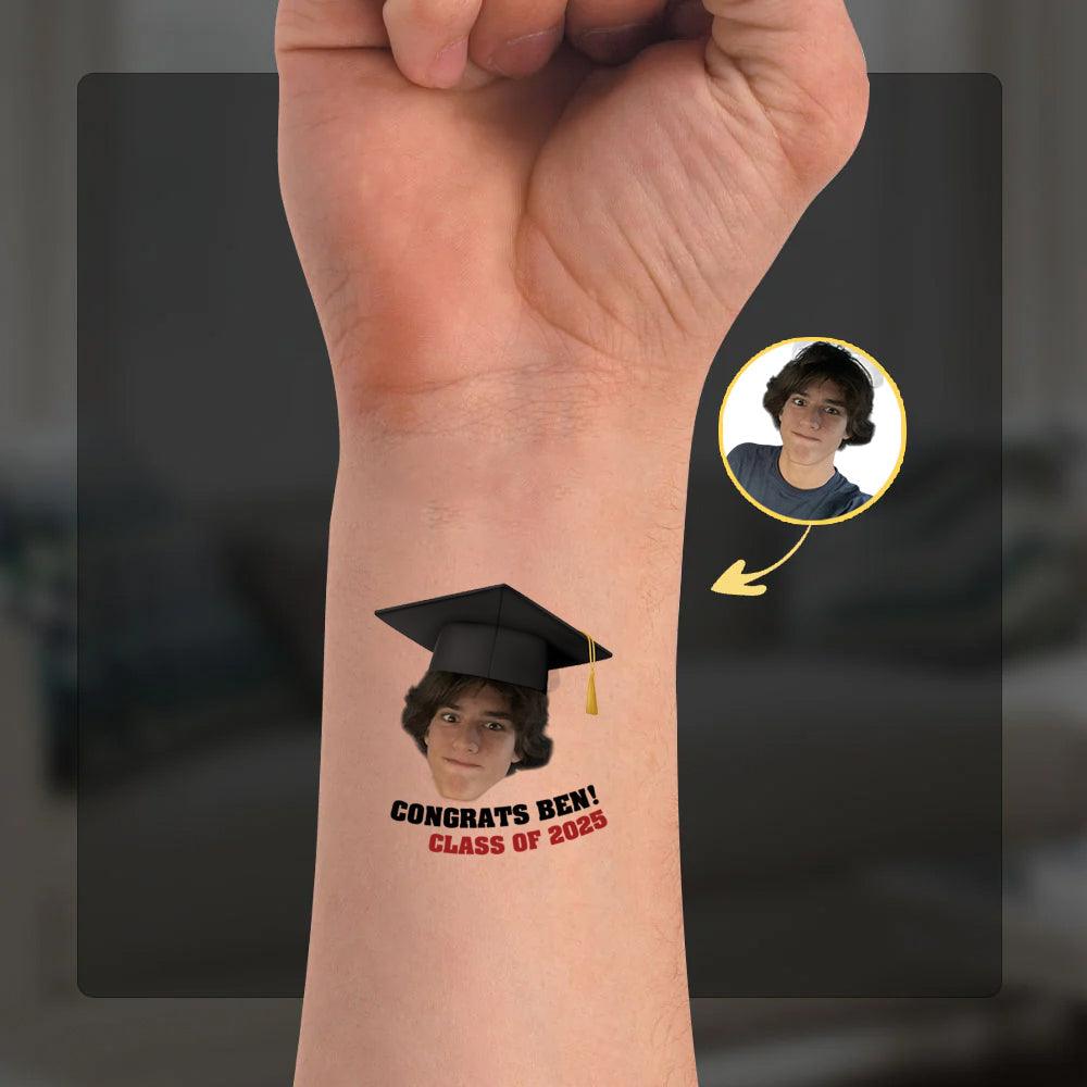 2025 Senior, Personalized Congrats Class Of 2025 Tattoos - Graduation Party