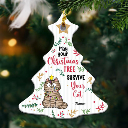 Very Good Cat This Year - Personalized Wooden Ornament