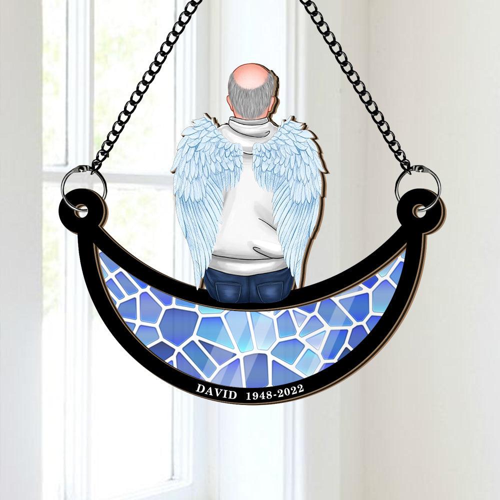 I Miss You - Personalized Window Hanging Suncatcher Ornament Memorial