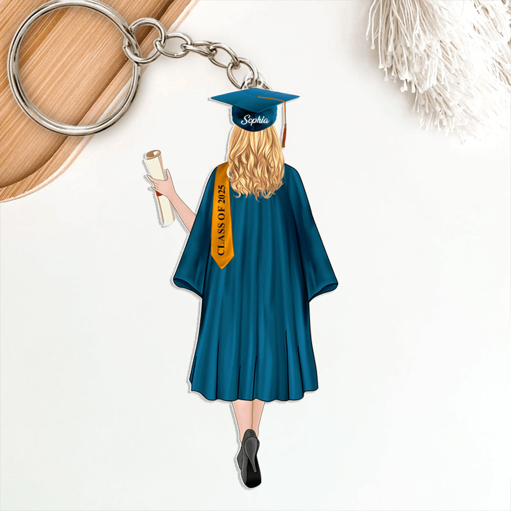 Personalized 2025 Gift Keychain - Personalized Graduation Keychain