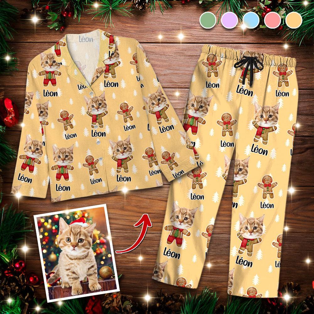 Gingerbread Pajama Set - Custom Photo Christmas Pajamas