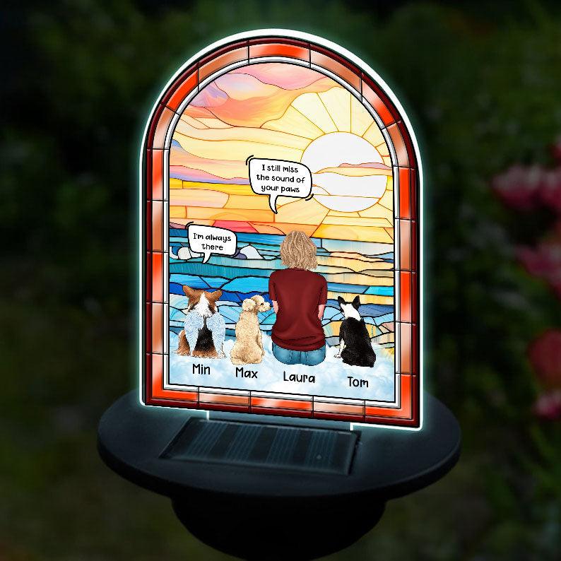 Loss of Pet - I Miss You - Personalized Photo Solar Light