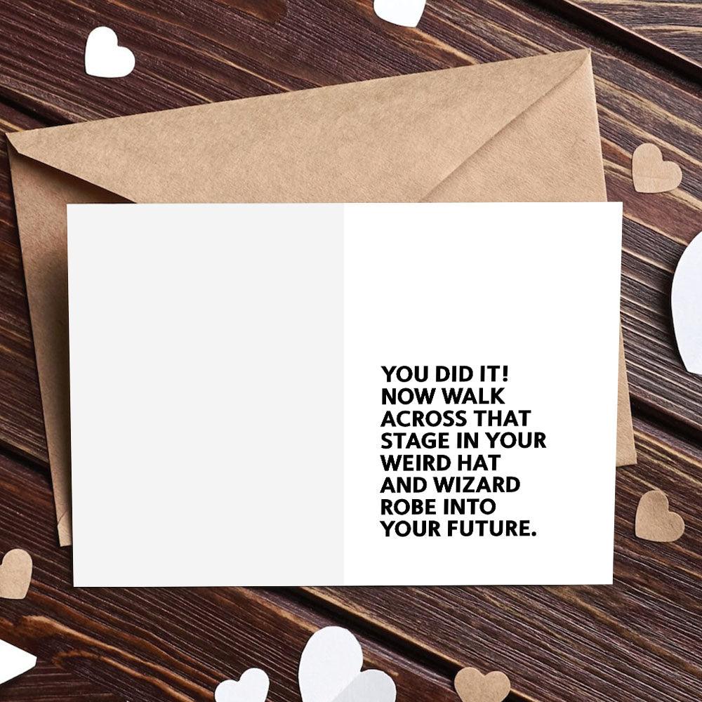 Non-custom You Did It Proud Card - Personalized Greeting Card