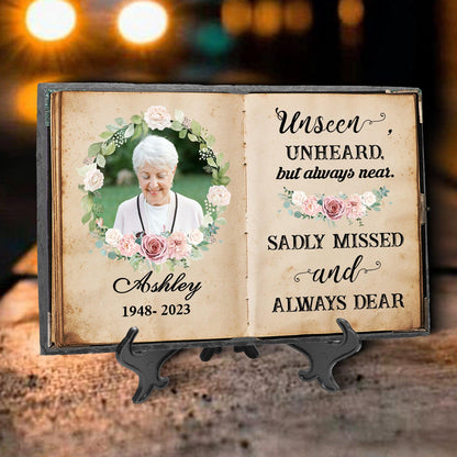 Personalized Memorial Garden Stone - Always Near, Always Dear
