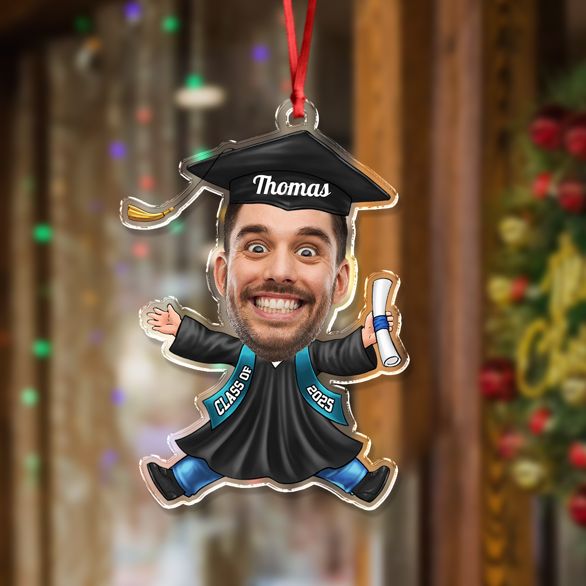 Funny Christmas Congrats Graduation - Personalized Custom Acrylic Ornament